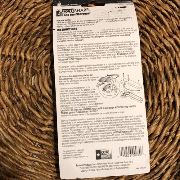 Accusharp knife and tool sharpener made in the USA new open package kitchen tool - Picture 3 of 4